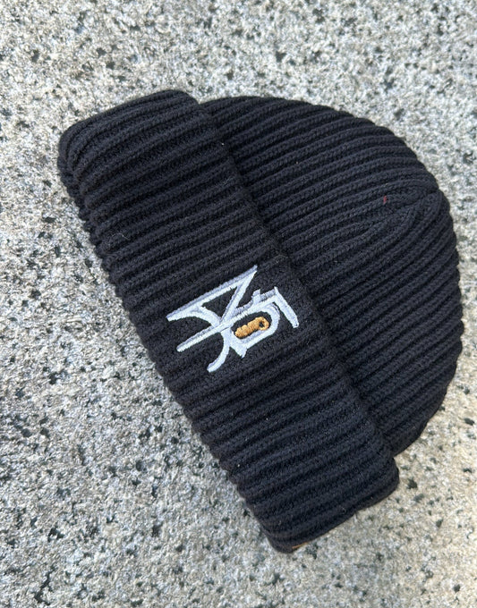 " MERF " HEAVY COTTON AUTHENTICATED BEANIE (BLK)(YOUTH/KIDS)